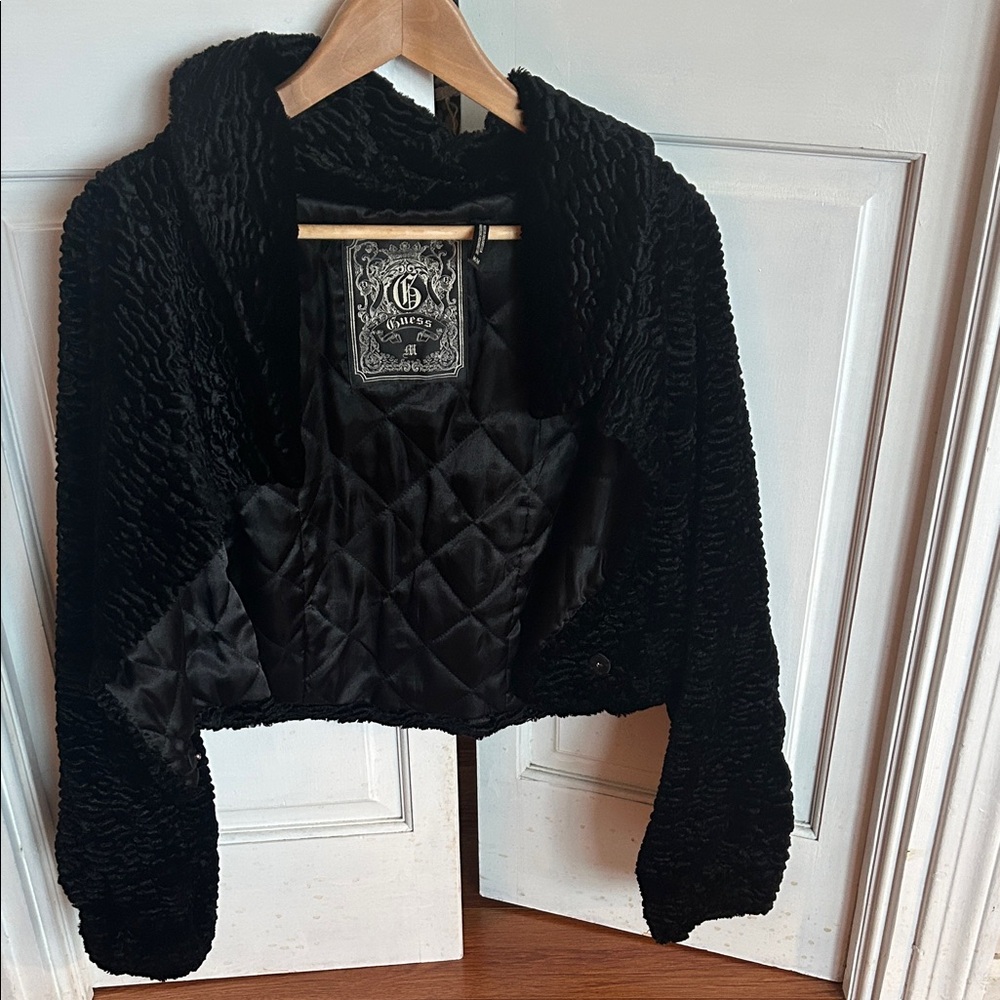 Guess Textured cropped Jacket mid aughts